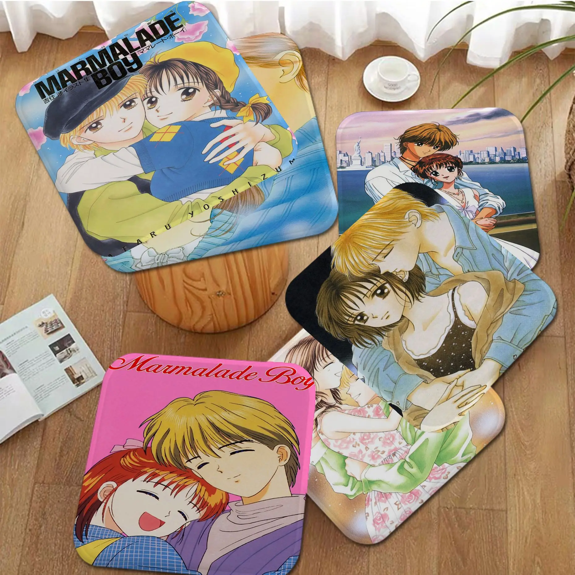 

Anime Marmalade Boy Modern Minimalist Style Chair Cushion Soft Office Car Seat Comfort Breathable 45x45cm Cushion Pads