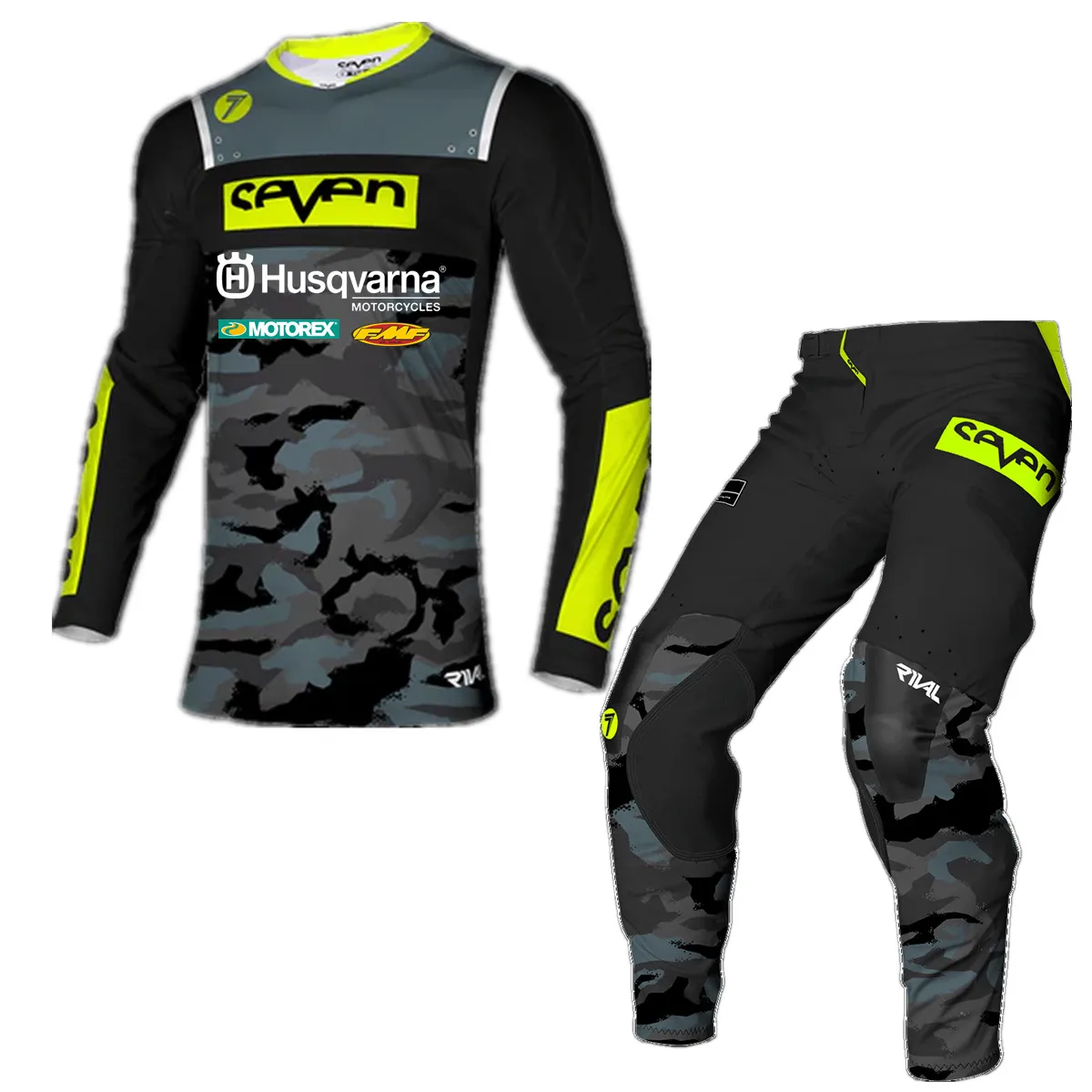 Camo Husqvarna 2024 комплект снаряжения для мотокросса топ бездорожья мотокомбо