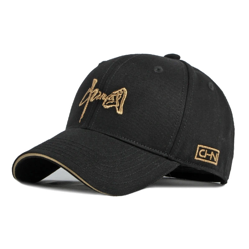 

Black White Baseball Cap Men Women Chinese Character Embroidery Trucker Hat Cotton Snapback Cap Visor Outdoor Daily Wear Sun Hat