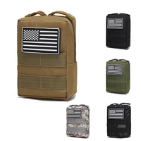 outdoor military tactical waist bag multifunctional 800d edc molle tool zipper waist bag accessory durable belt bag hunting