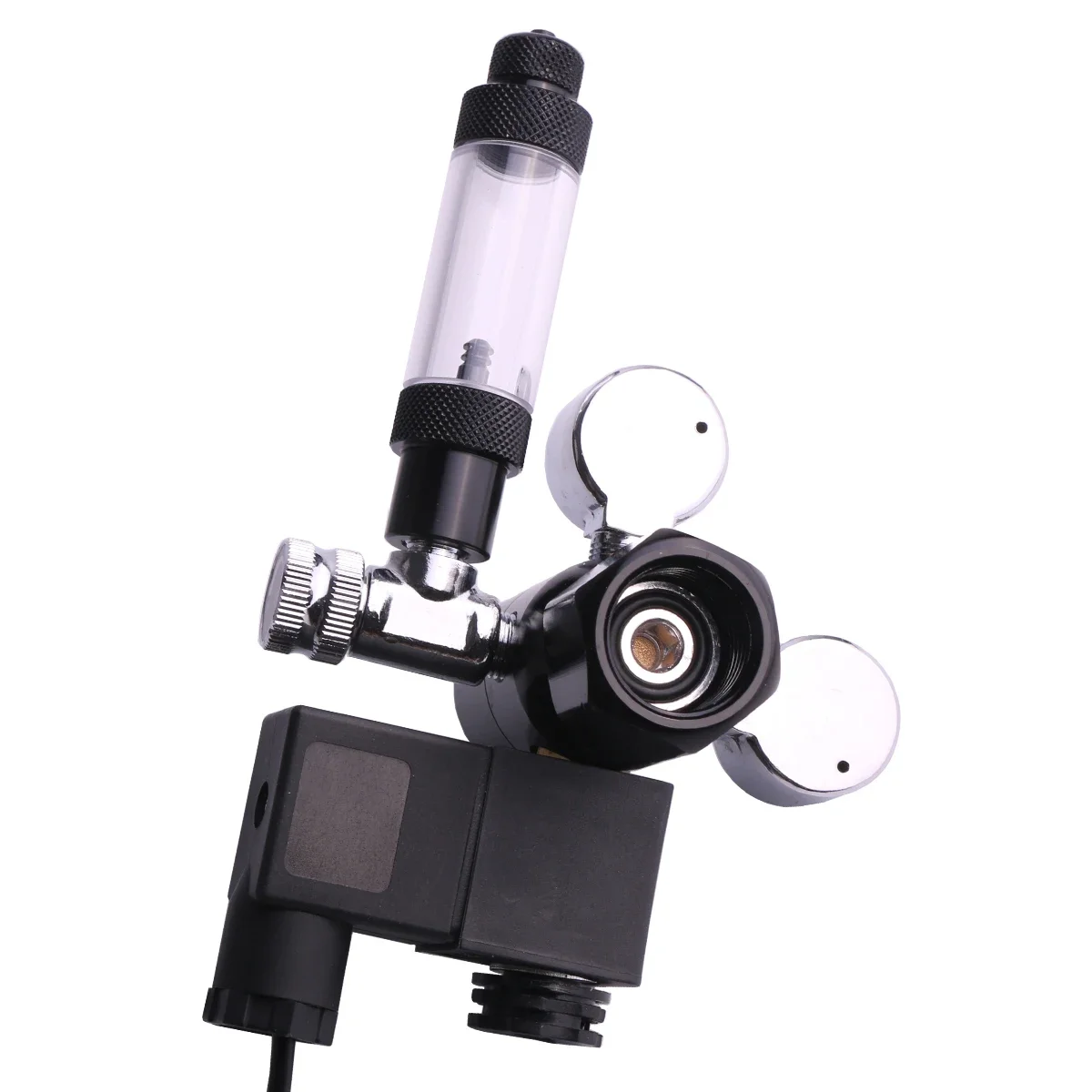 FZONE Аквариум CO2 регулятор AC соленоид мини двойной датчик дисплей с счетчиком