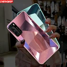 Зеркальный чехол с мягкими краями для Huawei P30 P40 Lite E P Smart Z Plus Y5P Y6P Y7P Y5 Y6 Y7 2019 Honor 9X 9A 9S 9C 8S 10 20 Lite