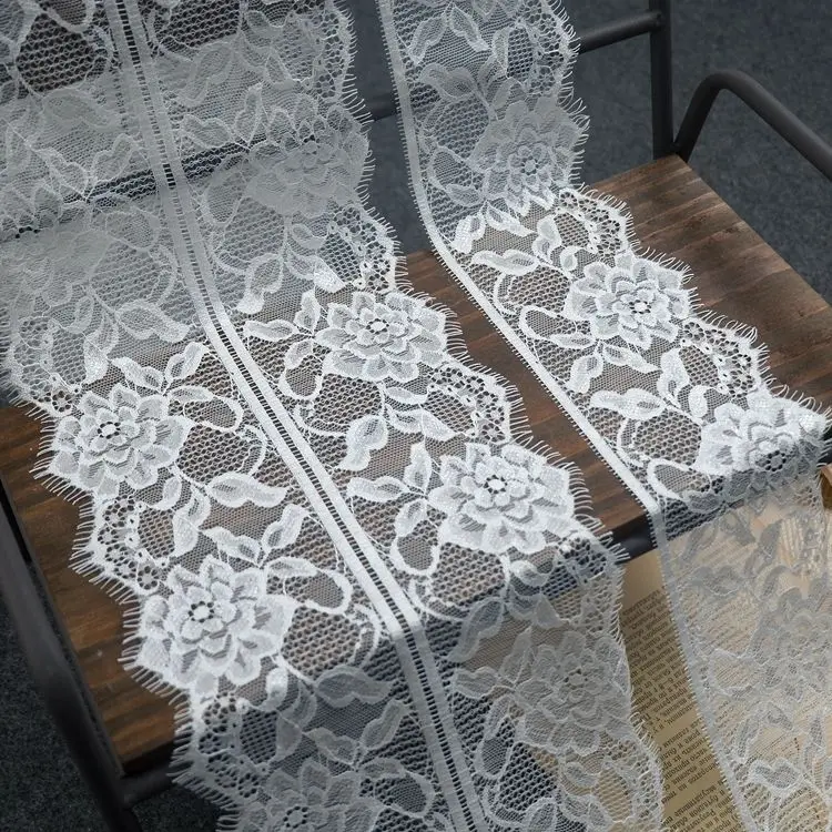 Изысканные бело-черные ресницы 3 метра Кружева Сделай Сам одежда юбка удлиненный