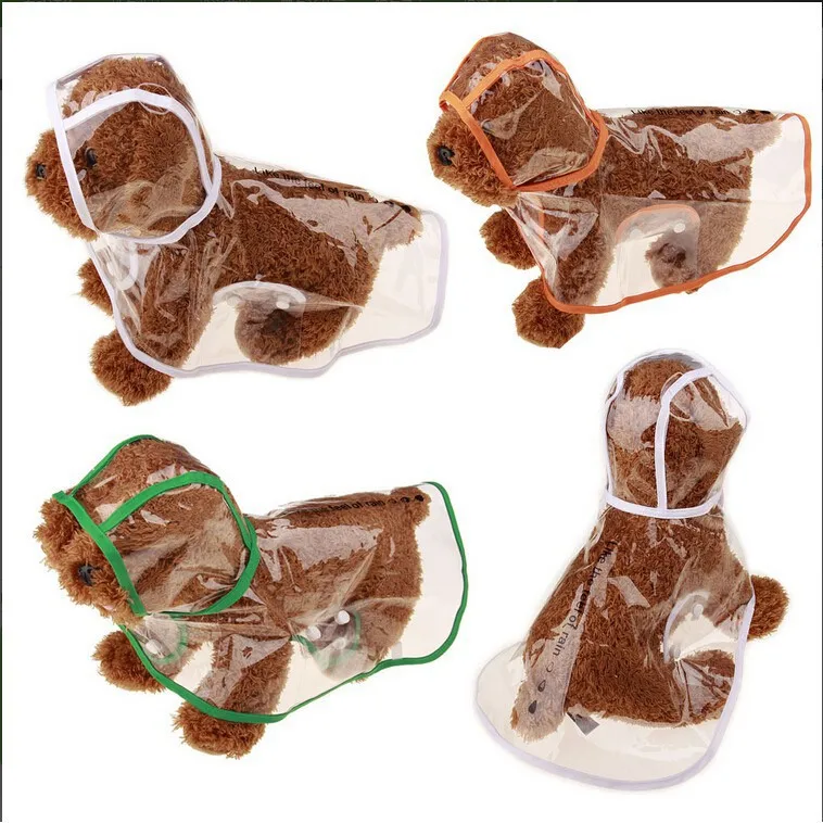 

Waterproof Transparent Dog Raincoat/Pet Hooded Jacket