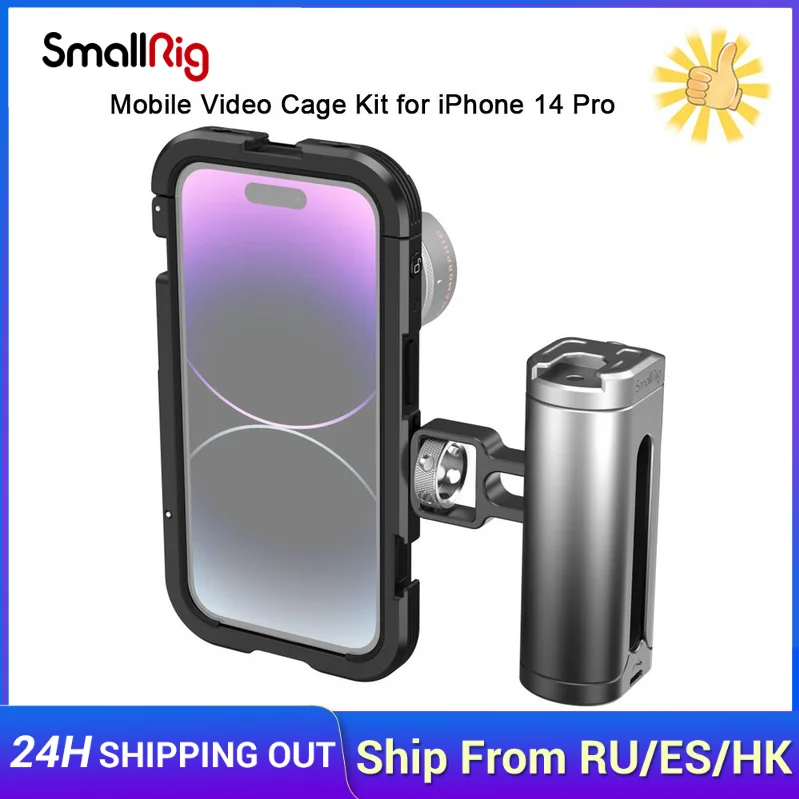 

SmallRig Mobile Phone Video Cage Kit for iPhone 14Pro/14Pro Max Cage for iPhone for Tiktolk Ins Facebook Shoot Video Photography