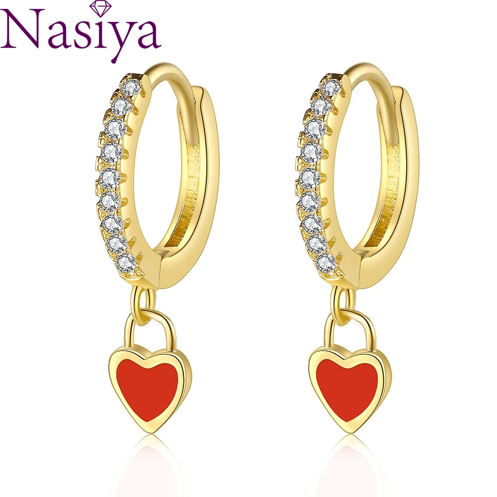 

Серьги-кольца женские из серебра 925 пробы с цирконом