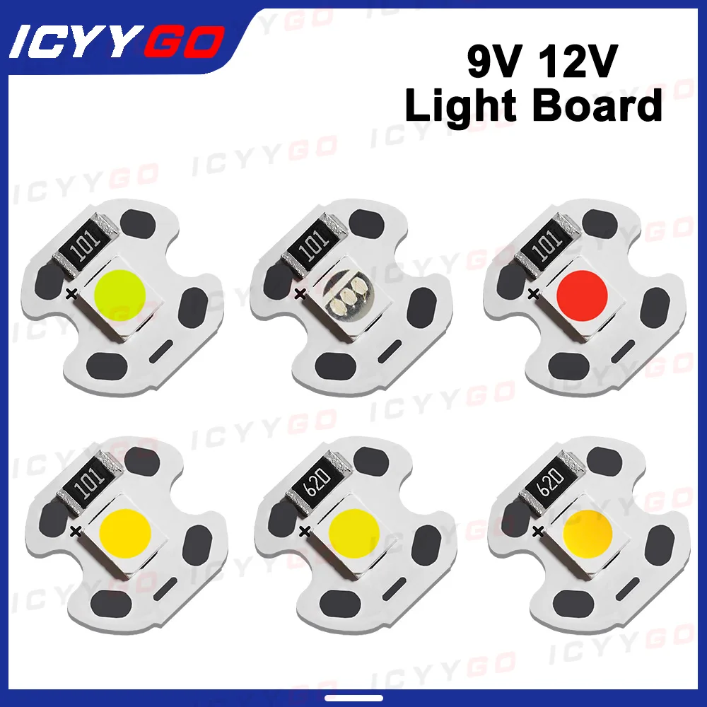 

1W Low Voltage 9V 12V Lamp Board White Warm Red Green Blue Wheat Spike Lamp Reed Lamp LED Lamp Board 10MM Light Source Board