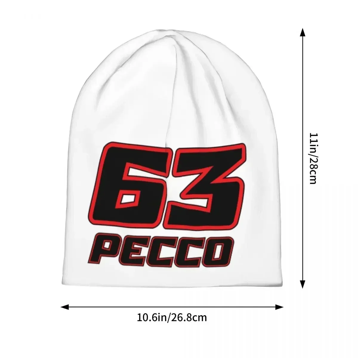 Pecco Bagnaia 63 2022 теплая вязаная шапка в стиле хип-хоп осенне-зимняя уличная шапки для