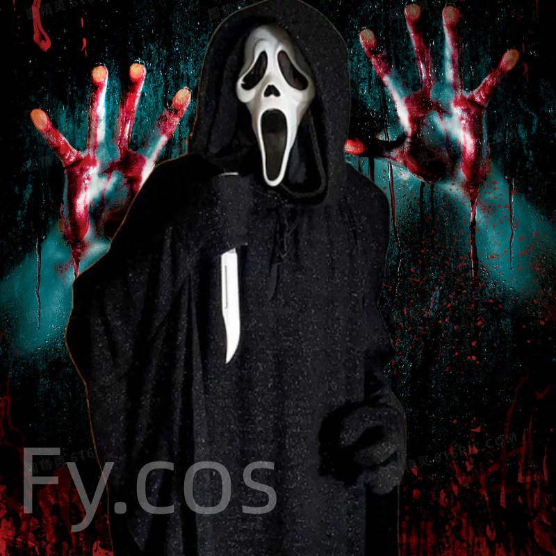 

Halloween Horror Mask Costume Scream Helmet Party Dance Party Cosplay Grimace Killer Tricky Fun Adult Full Face Latex Headdress