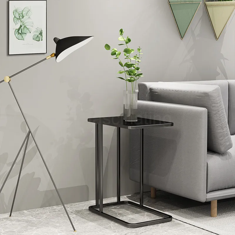 Журнальный столик в скандинавском стиле железная домашняя прикроватная тумба с