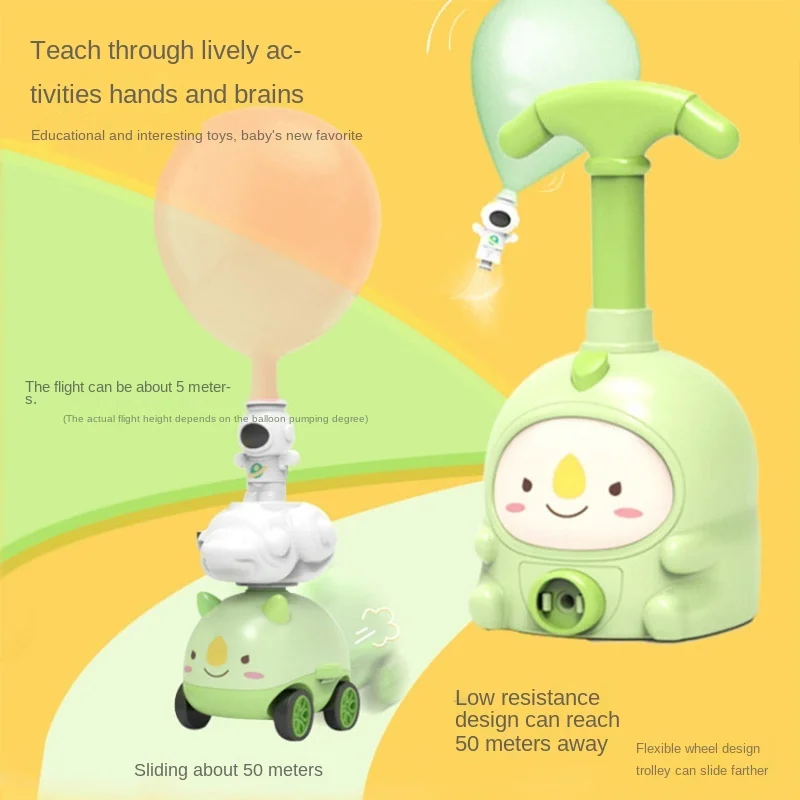 

Игрушечный воздушный шар, автомобили, пусковая башня, игрушки для детей, Монтессори, от 2 до 4 лет, фотосессия для мальчиков и девочек, рождест...