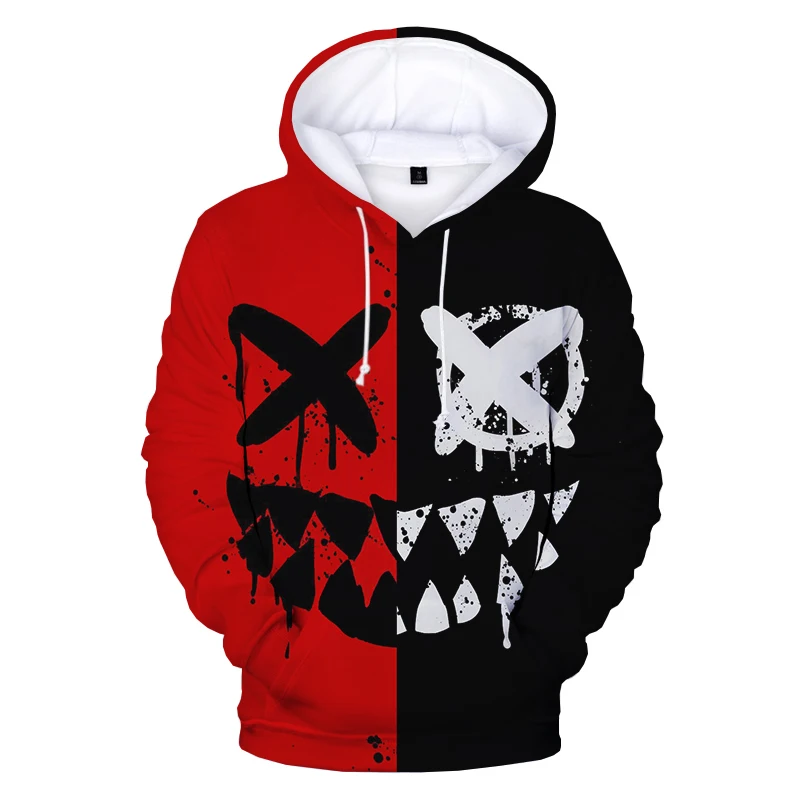 

XOXO Pattern Fashion Devil Smiling Face 3D Printed Hoodie Sweatshirts Men Women Trendy Funny Casual Pullovers Hip Hop Hoodies