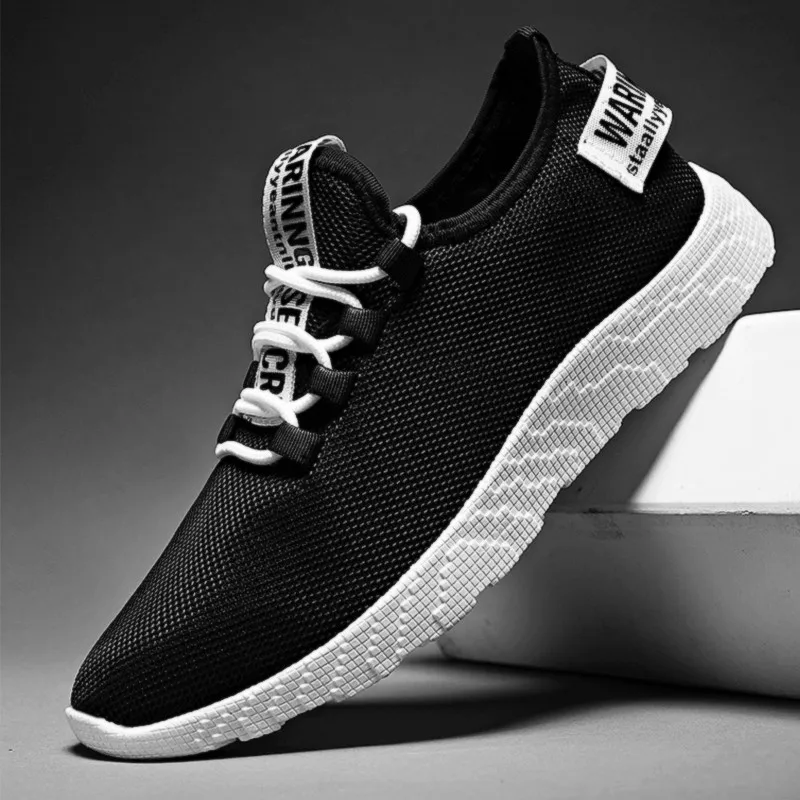 

New Mens Sneakers Breathable Sport Running Shoes Lightweight Lace-up Big Size Knit 39-47 Man Casual Shoes Zapatillas Hombre