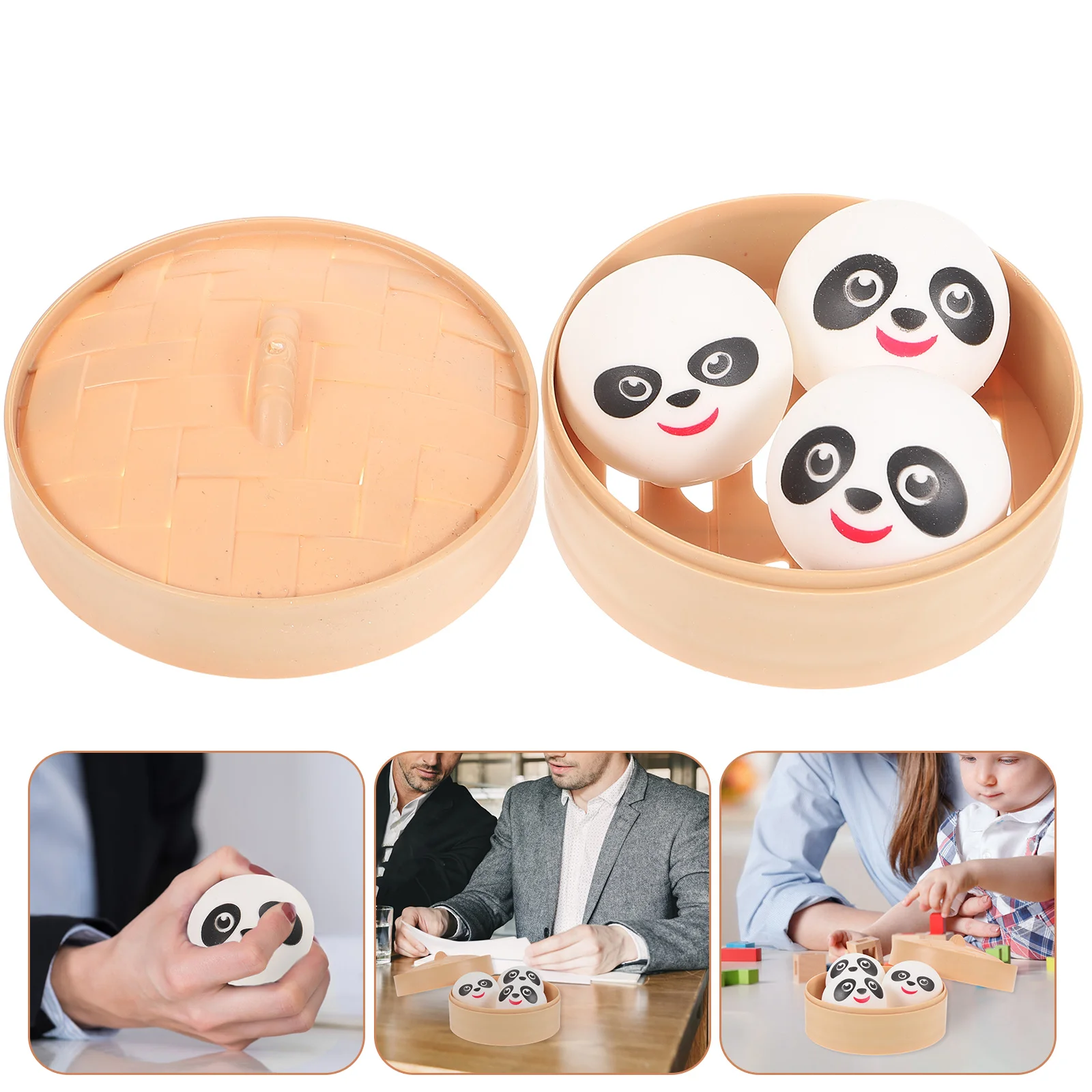 

Mini Toys Kids Simulated Buns Decompression Steamed Stuffed Simulation Squeeze Child Antistress compressed