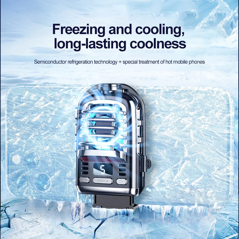 

For Iphone/xiaomi/samsung Cooling Fan Gamepad Holder Cell Phone Cool Heat Sink Mobile Phone Game Cooler Cooling Fans Portable