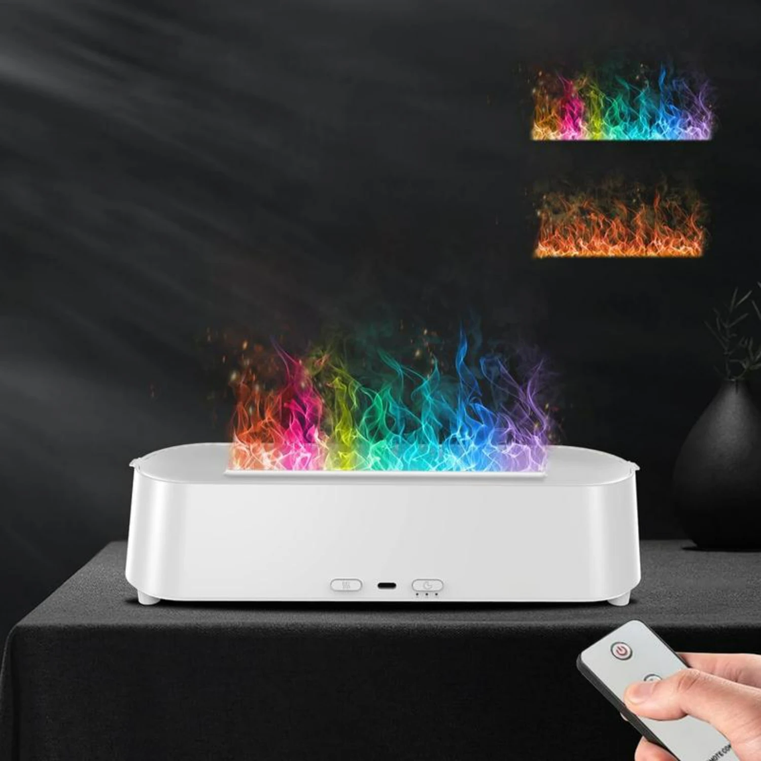 Красочный и яркий увлажнитель с ярким пламенем 200 мл безводным автоматическим