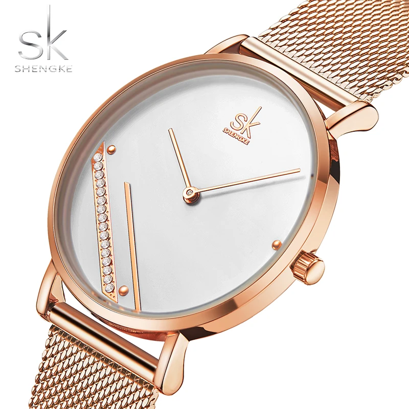 Shengke Fashion Women Watches Top Luxury Woman's Quartz Wristwatches Bracelet Set Series Sales Ladies Clock Relogio Feminino enlarge