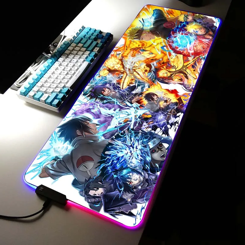 

Anime Game Mouse Pad RGB Natural Rubber Large Size Xxl LED Illuminated pad for Csgo 30x80 Computer Desk Multi Size Mouse Pad