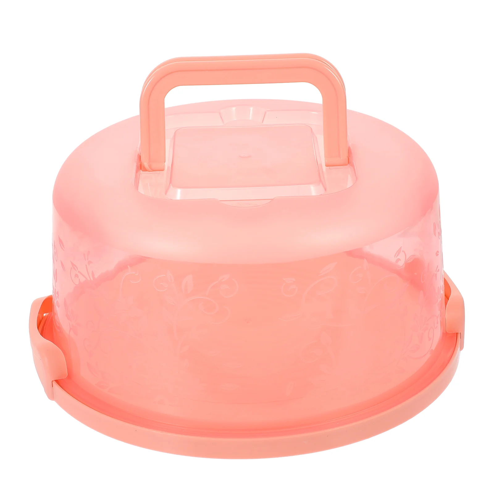 

Cake Box Carrier Portable Container Holder Lid Cupcake Baking Containers Handle Stand Round Storage Pastry Keeper Server Lids