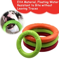 eva big dogs interactive training ring diameter 18 28cm puller resistant for dogs pet flying discs bite ring toy dog ring