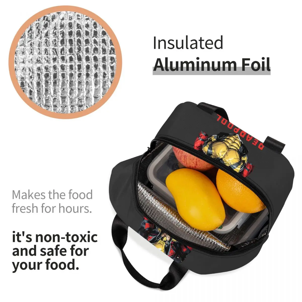 Уличная Сумка для льда Возврат супергероев пленка Марвел Дэдпул Росомаха