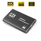 USB 4K 60 Гц HDMI-совместимая карта видеозахвата 1080P для записи игр пластина для прямой трансляции коробка USB 3,0 захват для PS4 камеры
