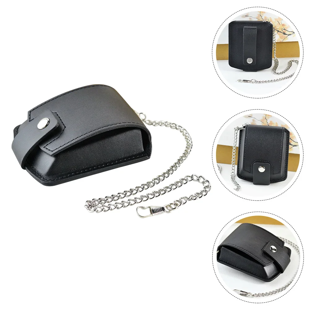 Watch Pocket Holder Bag Case Waist Pouch Box Travel Protector Watches Storage Mini Pu Chain Single Gift Clock Pocketed