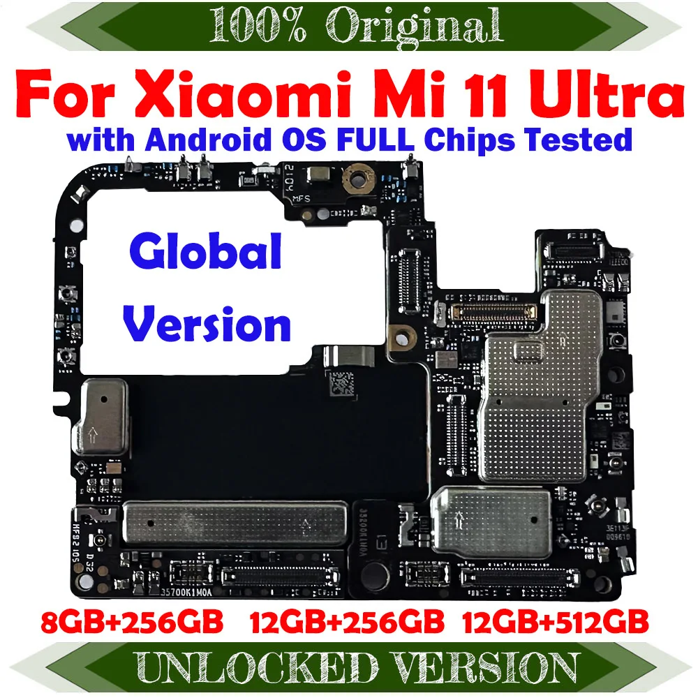 Глобальная версия материнская плата для Xiaomi Mi 11 11Pro ультра хорошо