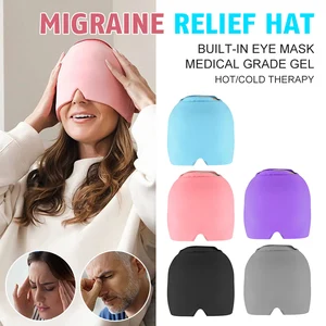 Gel Hot Cold Therapy Headache Migraine Relief Cap Ice Cap For Relieve Pain Head Wrap Ice Pack Therap in India