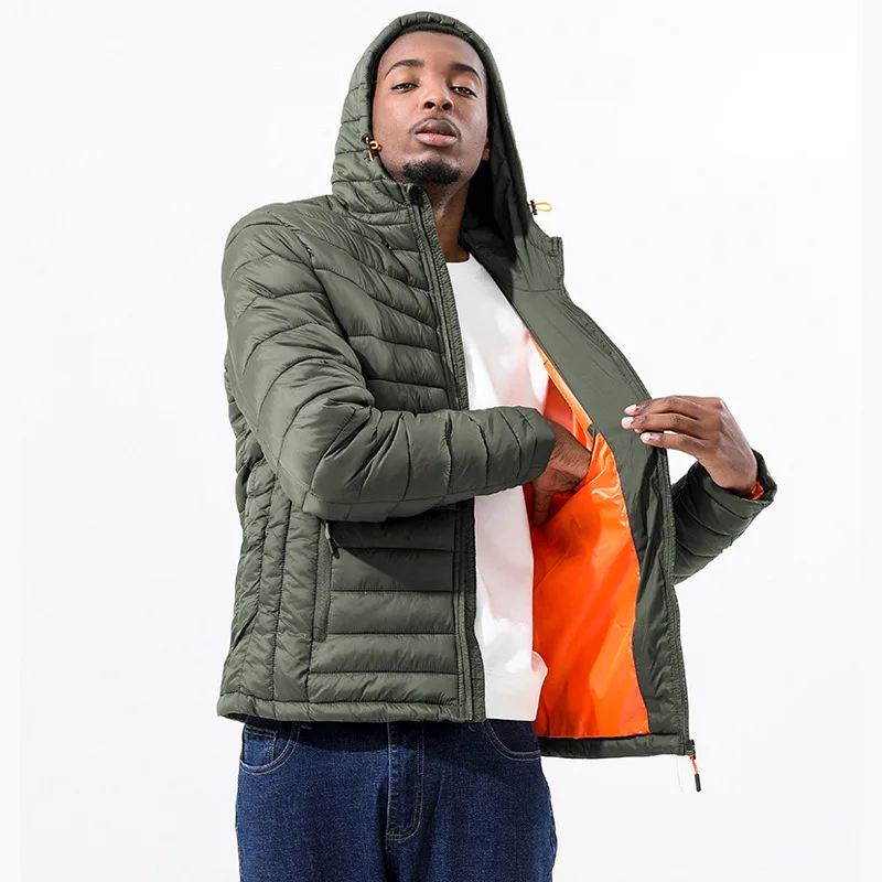 Men's Down Jacket All-Season Ultra Lightweight Packable Water And Wind-Resistant Breathable Coat Big Size Men Hoodies Jackets