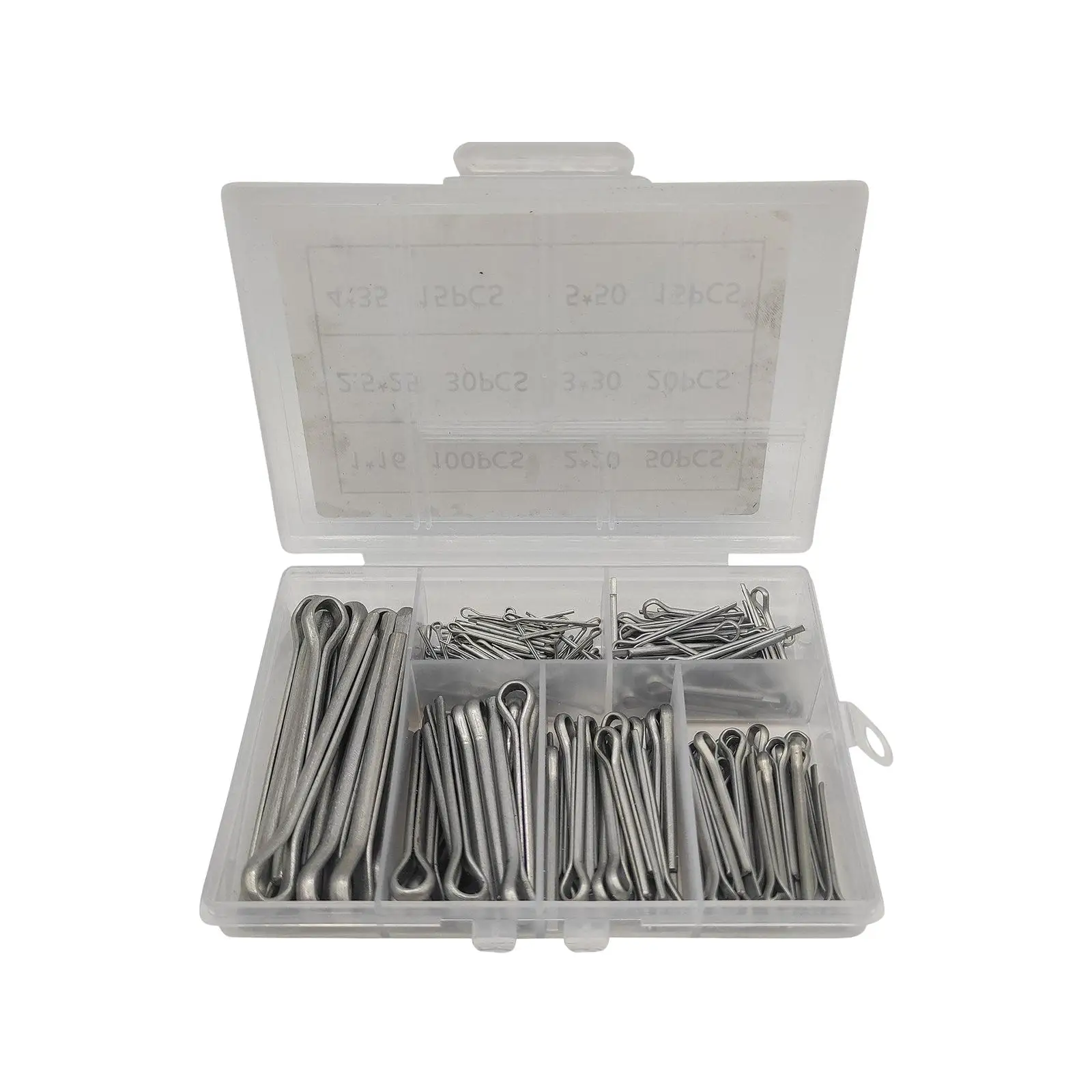 

230 Pieces Assorted Cotter Pins Fastener Clips Heavy Duty Premium Quality