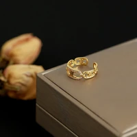 new arrival south korea delicacy elegant light luxury geometry trend girls forefinger rings banquet womens jewelry ring 2022