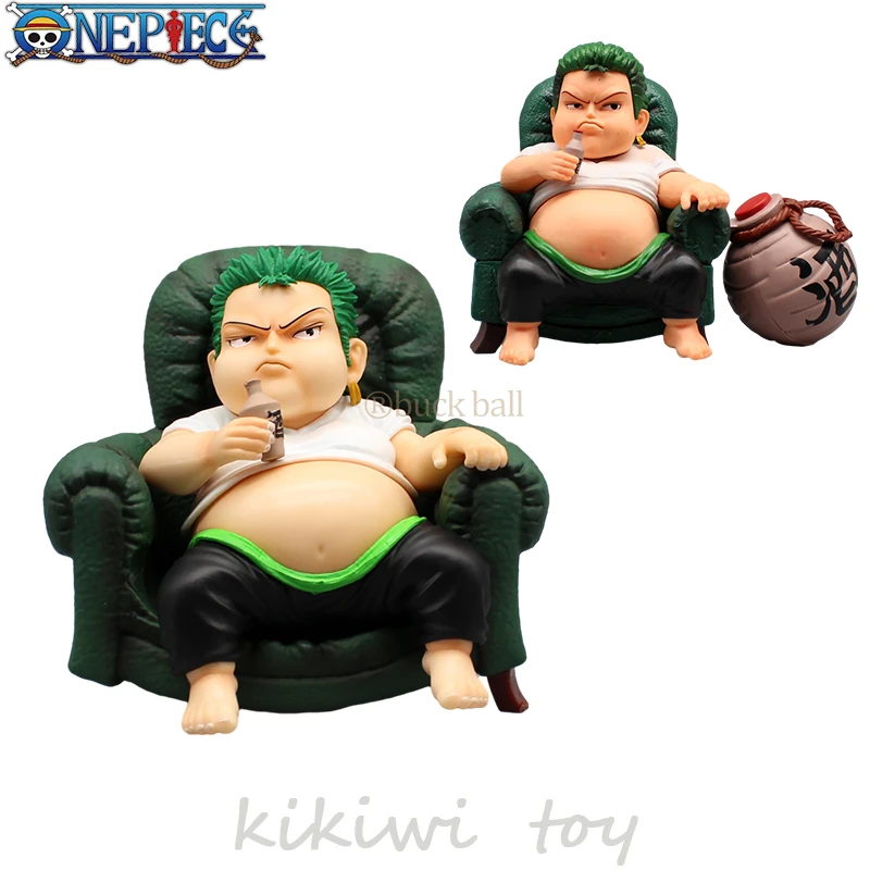 

Anime One Piece Figure Roronoa Zoro Fat Kawaii Action Figure 15cm Pvc Figurine Statue Model Doll Collectible Ornament Toys Gifts