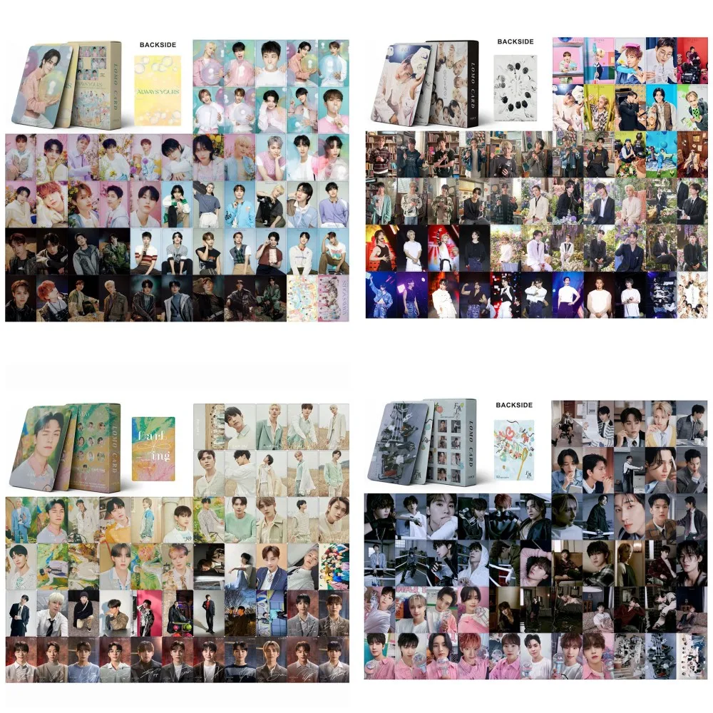 

54Pcs/Set KPOP SVT FML ALWAYS YOURS FACE THE SUN Album Boxed Photocards Collection Jeonghan DK Seungkwan Lomo Cards Fans Gifts