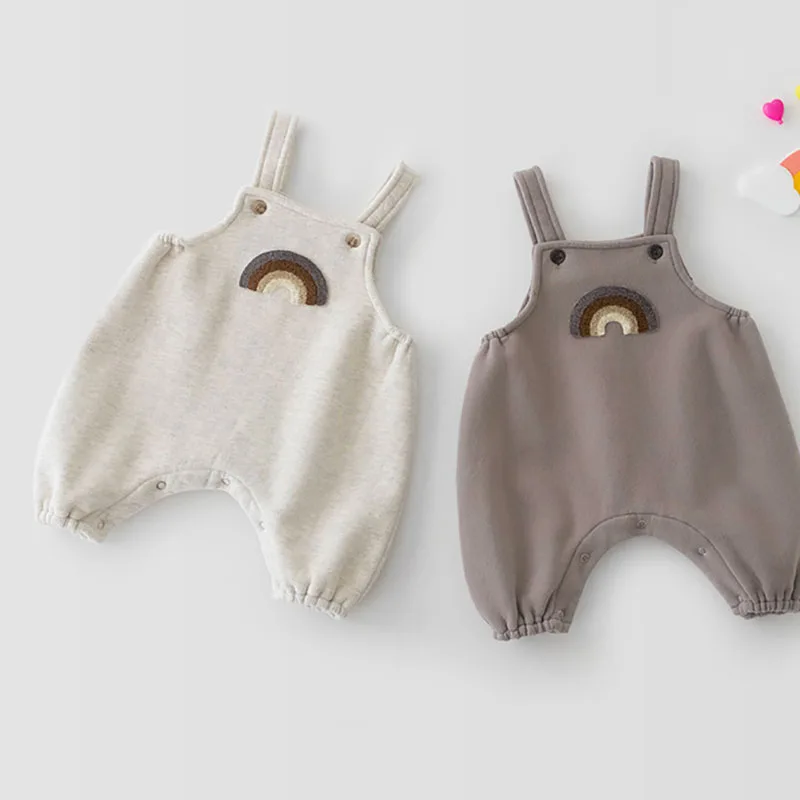 

New Baby Clothes Toddler Boys Rainbow Overalls Infant Girls Jumpsuits romper baby girl romper clothes for kids