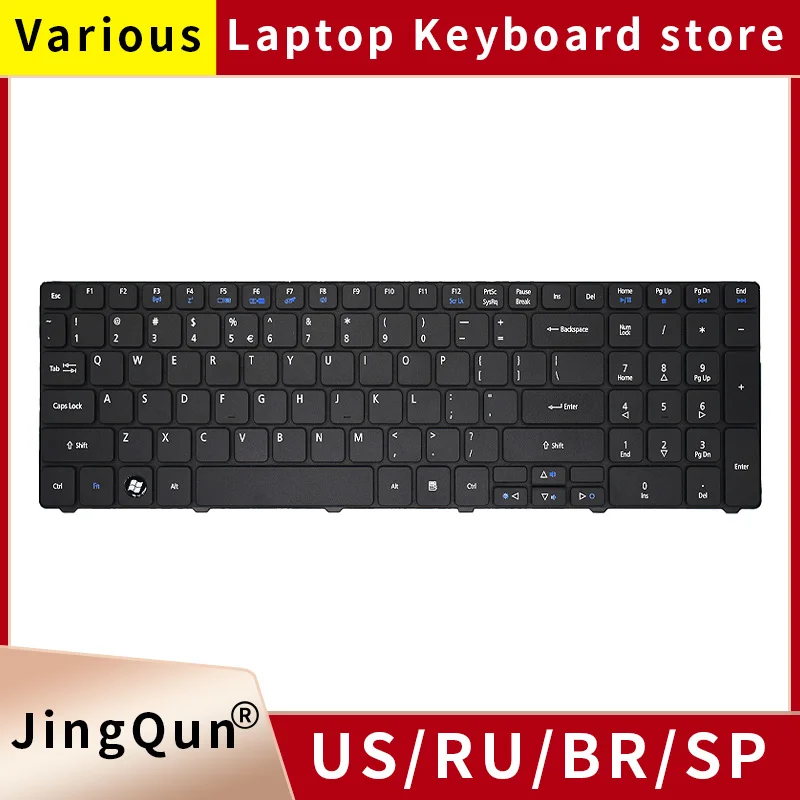 Фото Русская клавиатура для Acer V5WC1 Q5WPH Q5WT6 P253 P453 P253-E P253-M P253-MG P453-M P453-MG RU Черная PK130PI1B04 MP-09G33SU-6981W №1