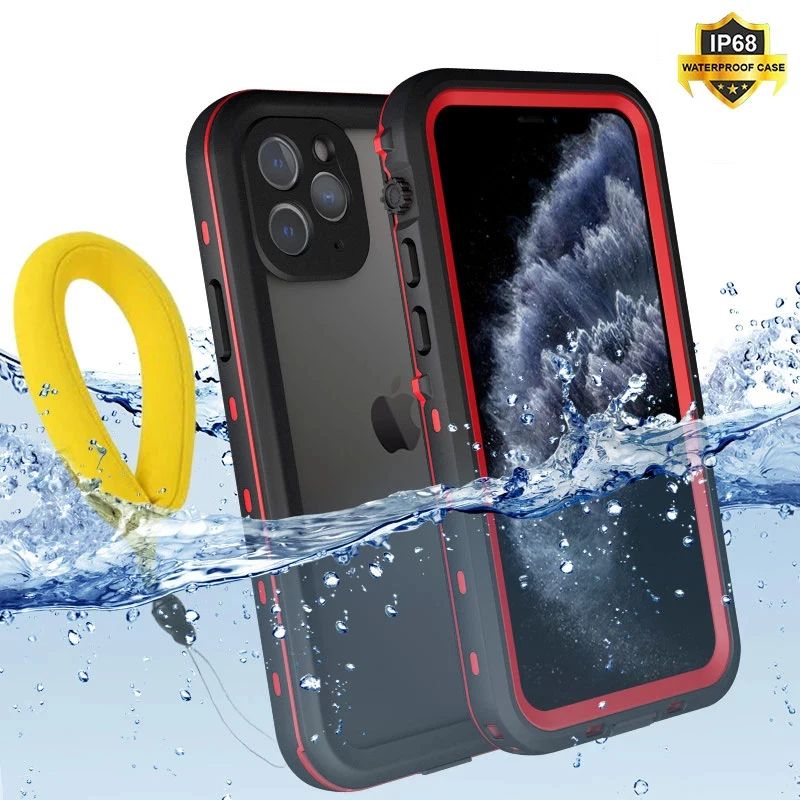 

IP68 Waterproof Phone Case For iPhone 13 12 11 Pro Max X XR XS MAX Clear Silicone Shell for Apple SE 8 7 6 Plus Shockproof Cover