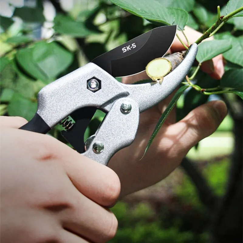 Garden Pruner Shears Carbon Steel Pruning Secateur Scissors Rough Branch Grafting Tools Shear Dropshipping