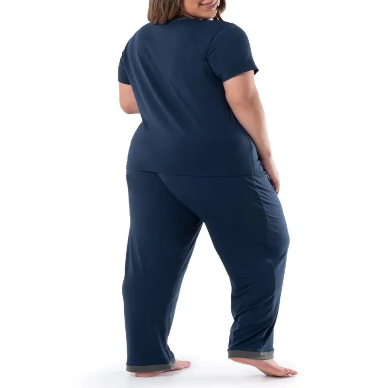 Women`s Soft & Breathable V-Neck Pajama Set, 2-Piece, Sizes S-4X