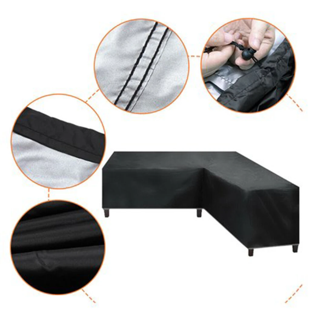 

Sofa Dust Cover Waterproof Outdoor Garden Furniture Cover Round Table Chair Cover Furniture Protective Cover Oxford Cloth