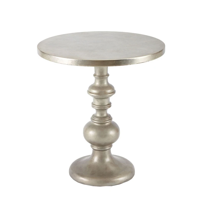 

Маленький круглый столик из массива дерева, серебристый журнальный столик в стиле ретро, угловой диван для гостиной