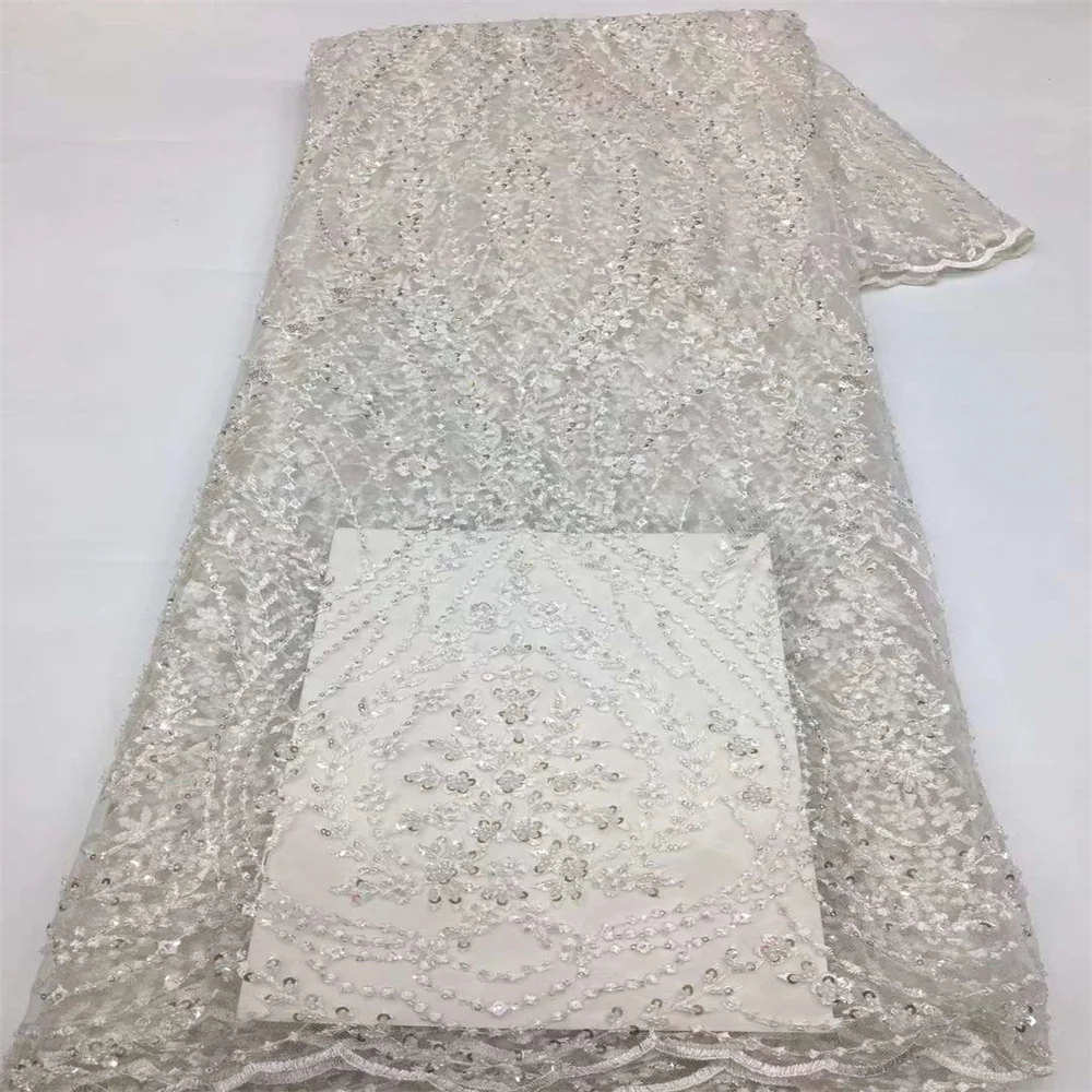 

Африканская кружевная ткань 2023, высококачественные блестки, вышивка для жениха для женщин, свадебное платье, сетчатая ткань xx-0215