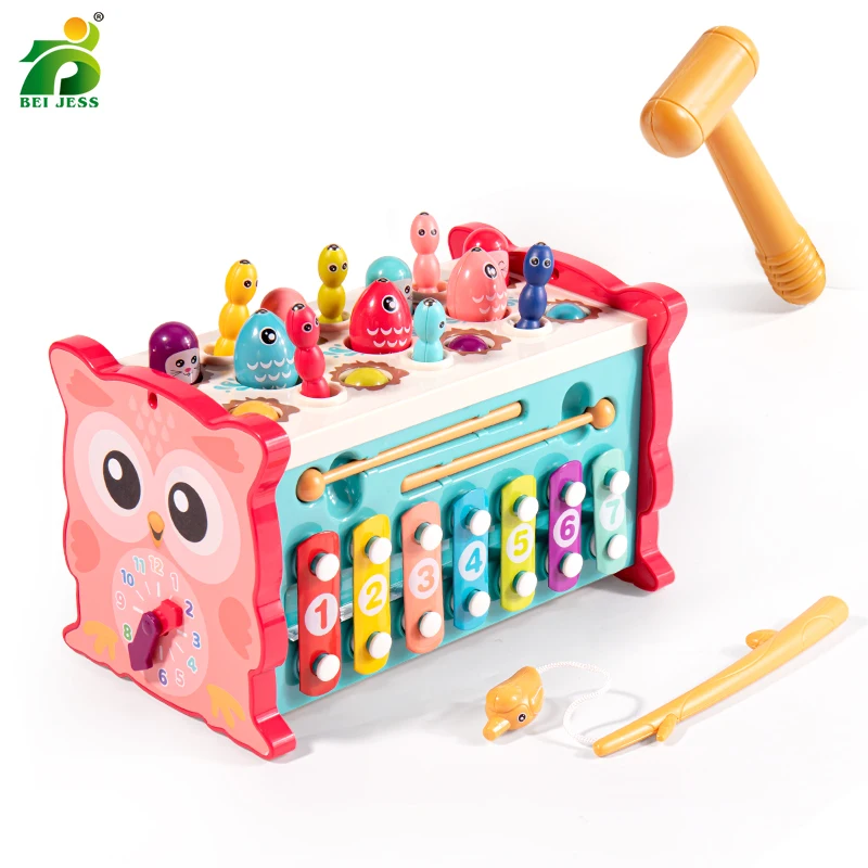 

Children Magnetic Fishing Sensory Baby Development Owl Cube Sorters Girl Learning Education Montessori Toys for Kids 3 Years