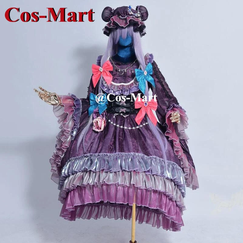 

Cos-Mart Game Touhou Project Patchouli Knowledge Cosplay Costume Gorgrous Dress Activity Party Role Play Clothing Custom-Make