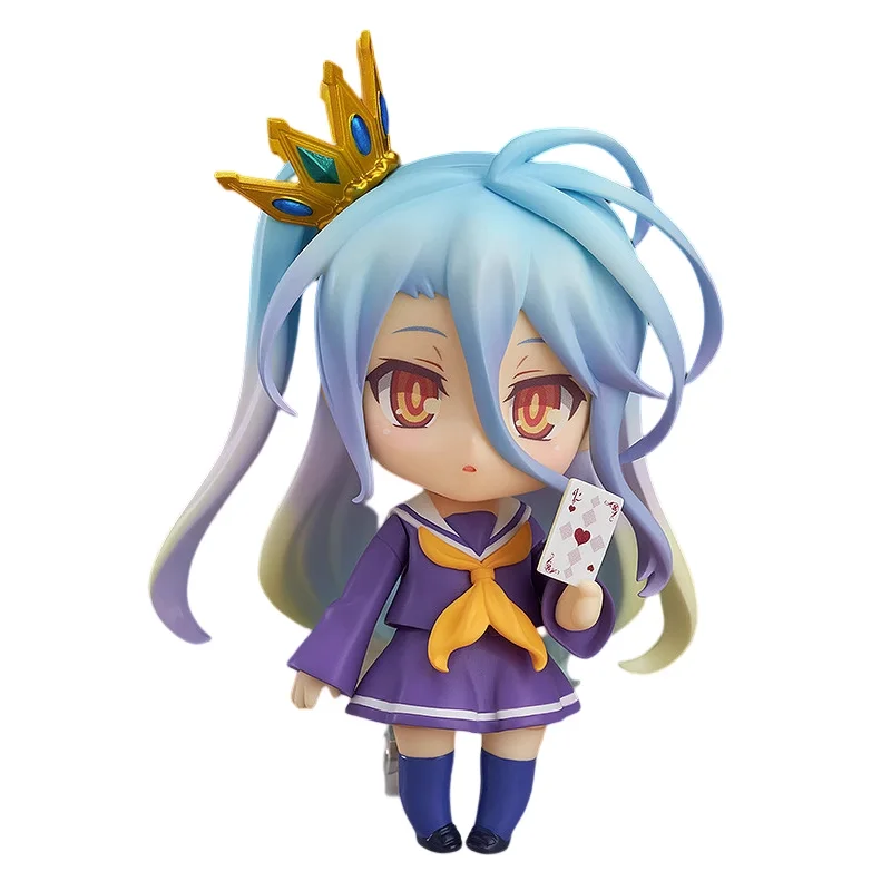 

100% Original GSC Qversion Mini 653 No Game No Life Shiro Anime Figure Collectible Toys Model Action Toys Gifts