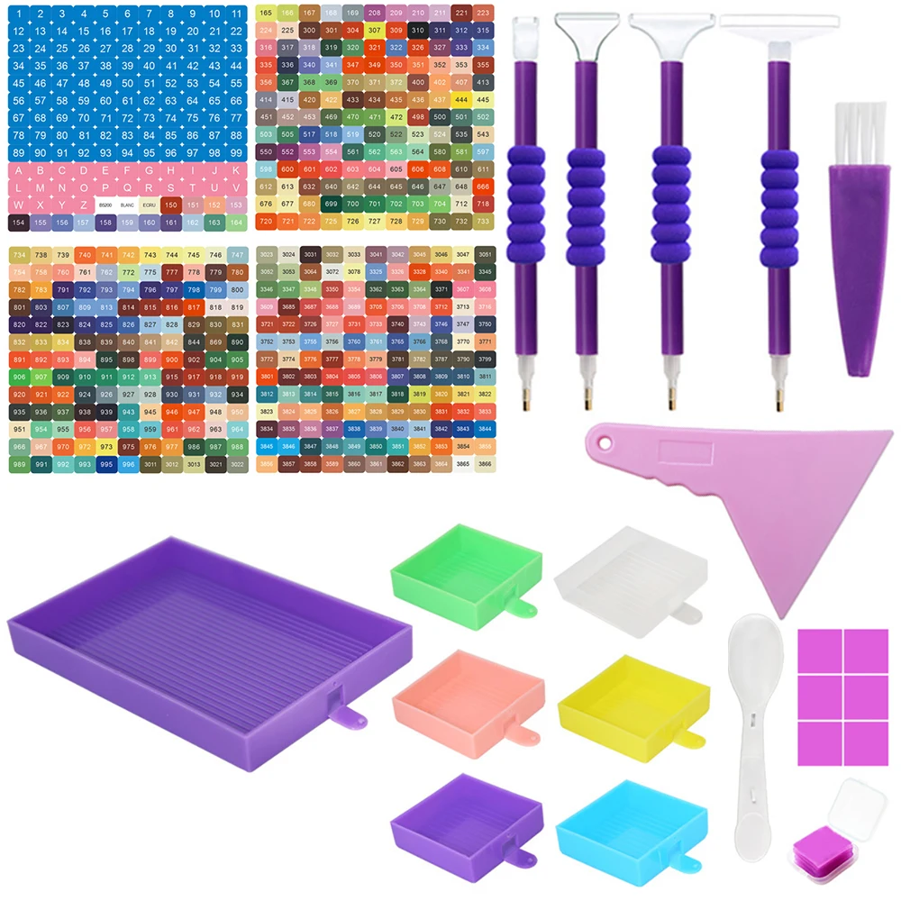 

Diamond Painting Tray Paintings Tools Accessories Embriodery Beads Container Bead Storage Embroidery Kits Organizer Paint Lot 5d