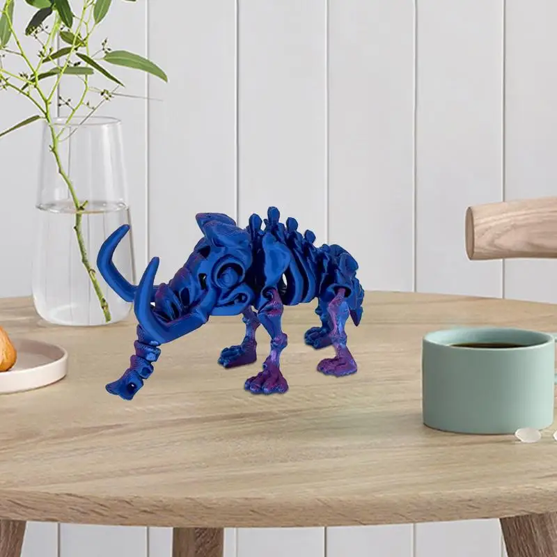 3D печатный слон древний подвижная многосуставная игрушка шарнирная модель