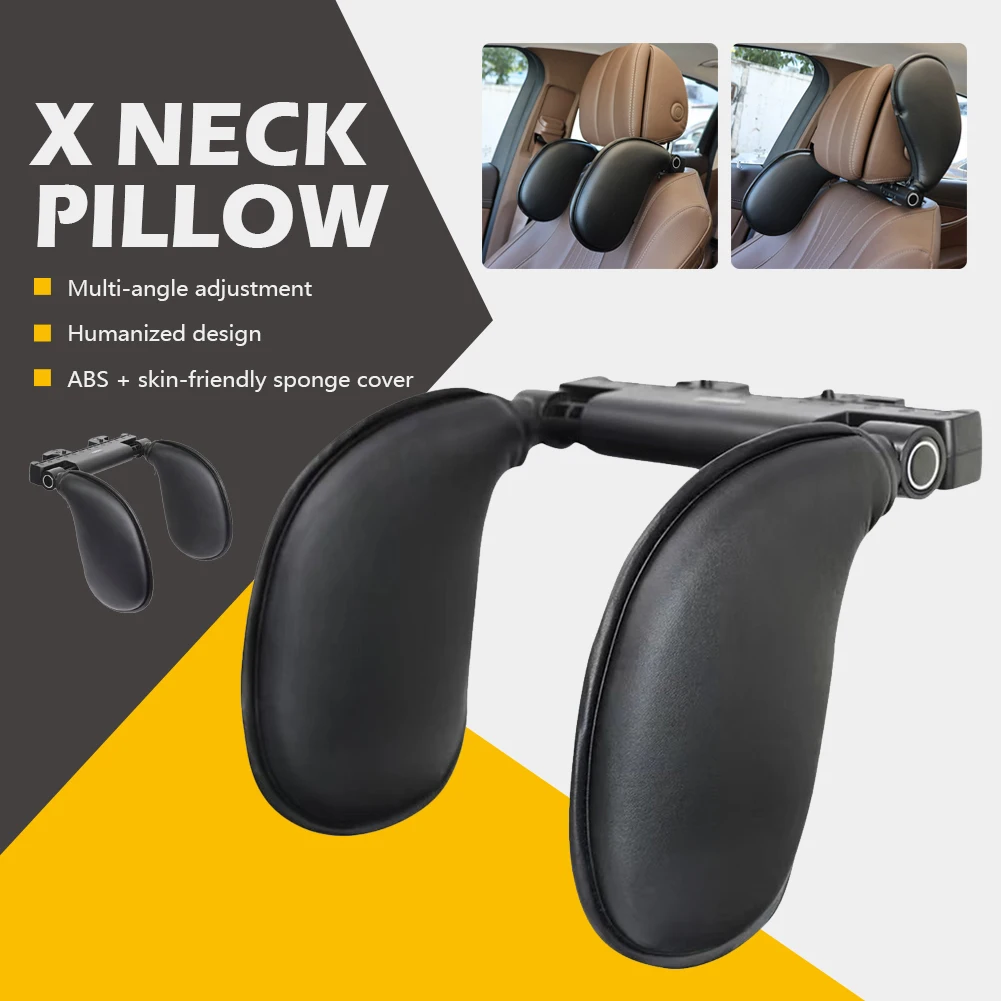 

Upgrade Car Seat Headrest Pillow Adjustable U-Shaped Head And Neck Support Memory Foam Travel Sleeping Pad Support For Kid Adult