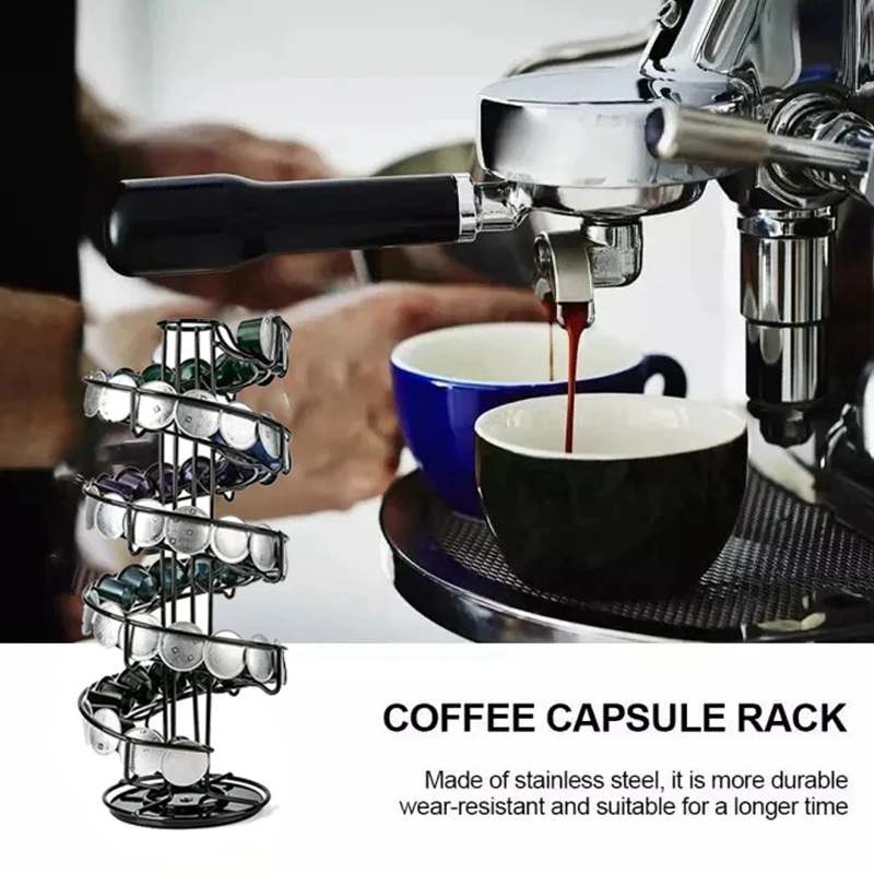 Цельный многофункциональный вращающийся держатель для капсул кофе хранения