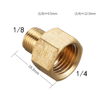 

1/8 "1/4" 3/8 "1/2" резьба «папа-мама» латунные соединители для труб латунная муфта переходник резьбовой фитинг